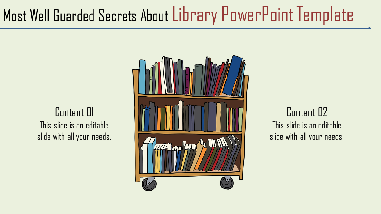 Library PowerPoint Template for Presentation Google Slides